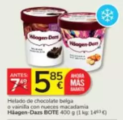 Häagen-Dazs - Helado De Chocolate Belga O Vainilla Con Nueces Macadamia