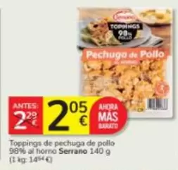 Serrano - Toppings De Pechuga De Pollo