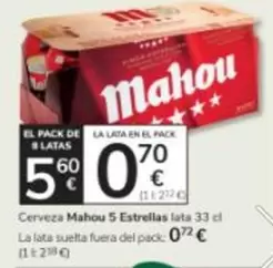 Mahou - Cerveza 5 Estrellas