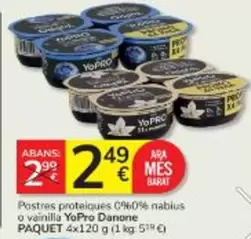 Danone - Postres Proteiques 0%0% Nabius O Vainilla Yopro