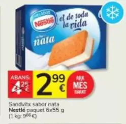 Nestlé - Sandwitx Sabor Nata