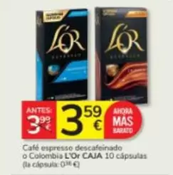 l'or - Café Espresso Descafeinado O Colombia