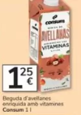 Consum - Beguda D'avellanes Enriguda Amb Vitamines
