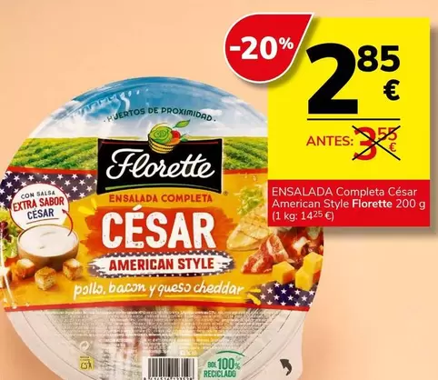 Florette - Ensalada Completa Cesar American Style