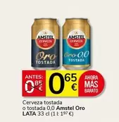 Amstel - Cerveza Tostada O Tostada 0,0 Oro Lata