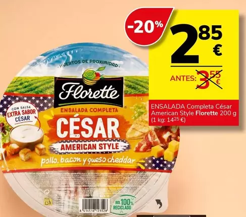 Florette - Ensalada Completa Cesar American Style