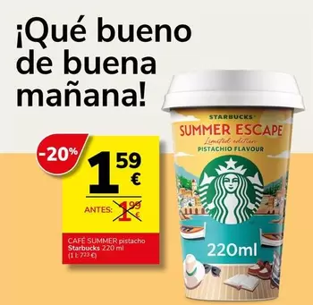 Starbucks - Cafe Summer Pistacho