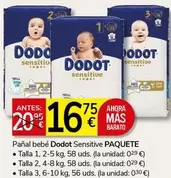Dodot - Panal Bebe Sensitive Paquete