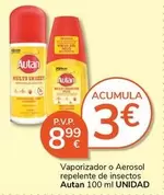 Autan - Vaporizador O Aerosol Repelente De Insectos