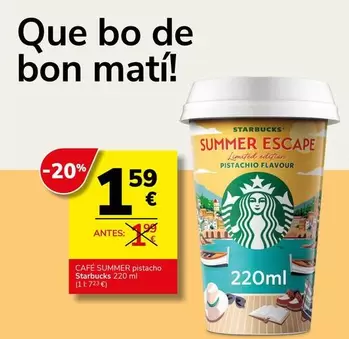 Starbucks - Cafe Summer Pistacho