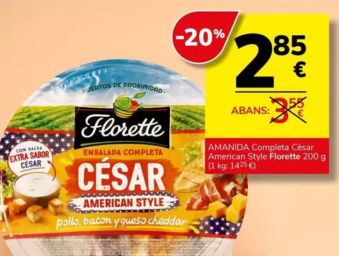 Florette - Amanida Completa Cèsar American Style