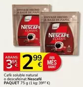 Nescafé - Cafè Soluble Natural O Descafeïnat