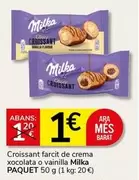 Milka - Croissant Farcit De Crema Xocolata O Vainilla
