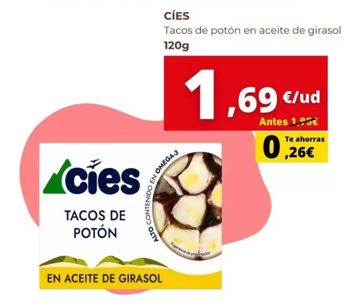 Cies - Tacos De Potón En Aceite De Girasol
