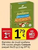 Consum - Barretes De Musli Avellana 0% Sucres Afegits