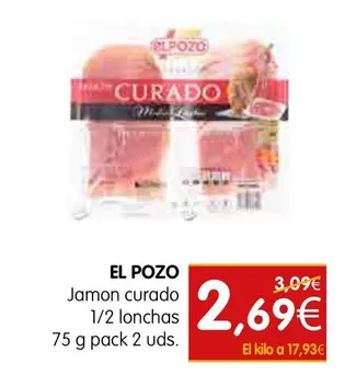 Elpozo - Jamon Curado 1/2 Lonchas