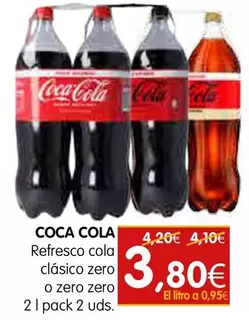 Coca-Cola - Refresco Cola Clasico Zero O Zero Zero