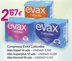 Evax - Compresas Cottonlike 