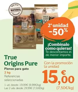 True Origins - Pure Pienso Para Gato