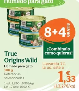 True Origins - Wild Humedo Para Gato