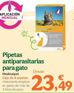 Medicalpet - Pipetas Antiparasitarias Para Gato