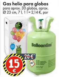 Gas helio para globos