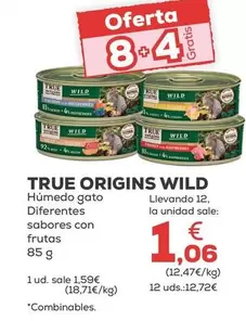 True Origins - Wild Humedo Gato Diferentes Sabores Con Frutas