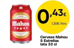 Mahou - Cerveza 5 Estrellas