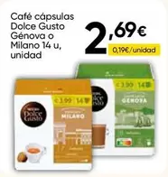 Dolce Gusto - Café Cápsulas Génova O Milano