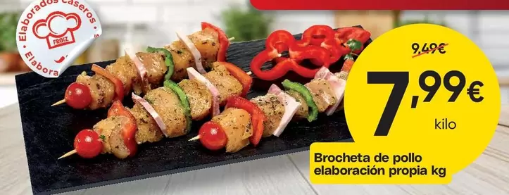 Froiz - Brocheta De Pollo Elaboracion Propia