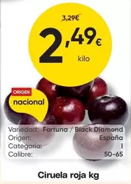 origen - Ciruela Roja