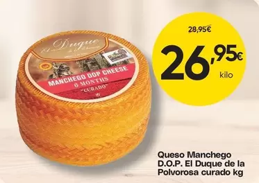 El Corte Inglés - Queso Manchego D.o.p. El Duque De La Polvorosa Curado