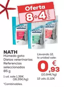 Nath - Humedo Gato Dietas Veterinarias Referencias Seleccionadas