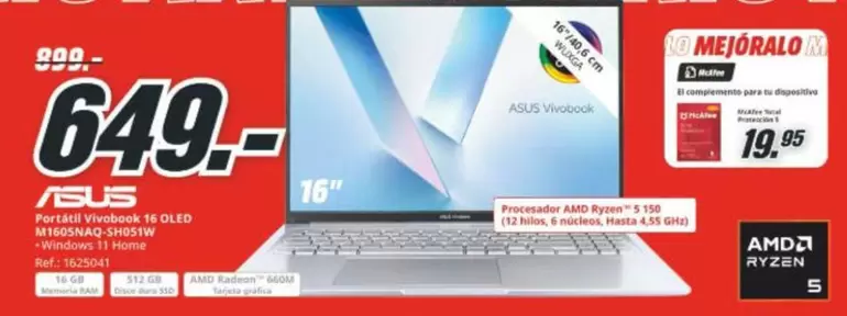 Asus - Aspirateur Memory Foug 7 Sb