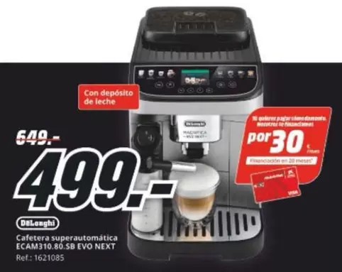 DeLonghi - Cafetera Superautománica ECAM310.80.SB Evo Next