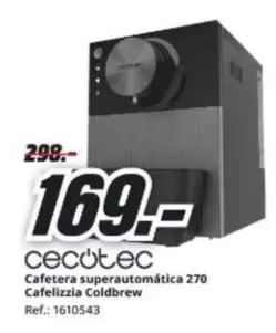 cecotec - Cafetera Superautomatica 270 Cafelizzia Coldbrew