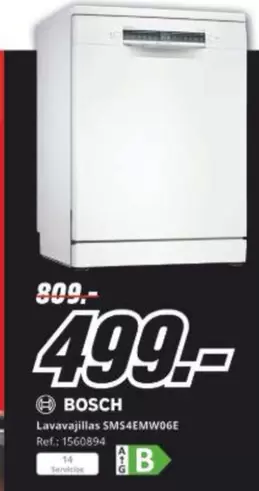 Bosch - Lavavajillas Sms4emew06e