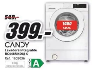 Candy - Lavadora Integrable Bc448m4d8j-s