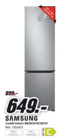 Samsung - Combi Smart Rb38c675cs9/ef