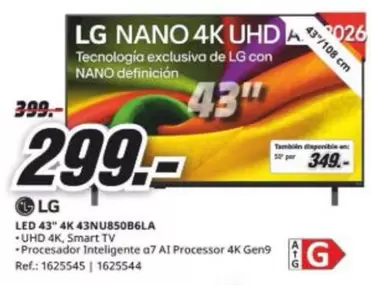 LG - Led 43" 4k 43nu850b6la