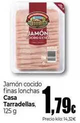 Casa Tarradellas - Jamón Cocido Finas Lonchas
