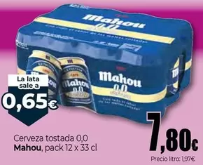 Mahou - Cerveza Tostada 0,0