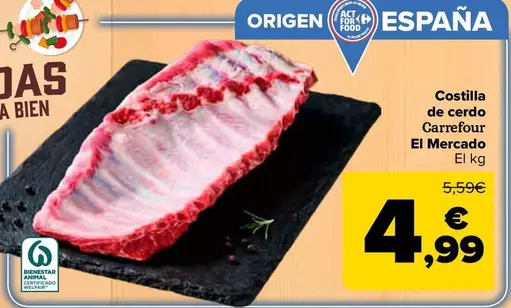 carrefour - Costilla De Cerdo El Mercado