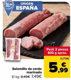 origen - Solomillo De Cerdo Marinado