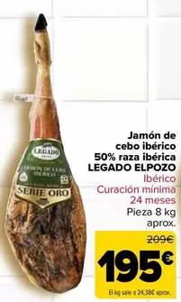 Legado ElPozo - Jamón De Cebo Ibérico 50% Raza Ibérica