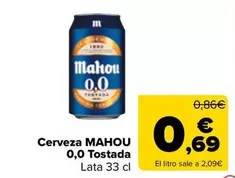 Mahou - Cerveza 0,0 Tostada