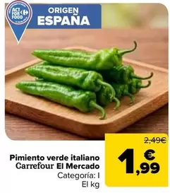 carrefour - Pimiento Verde Italiano El Mercado