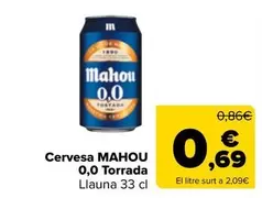 Mahou - Cervesa 0,0 Torrada
