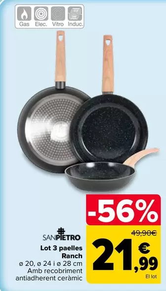 Lot 3 paelles