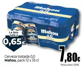 Mahou - Cerveza Tostada 0,0